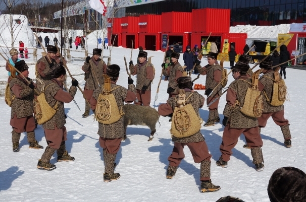 A reenactment of the Hwangbyeongsan sanyang held in 2018. (Pyeongchang Cultural Center)