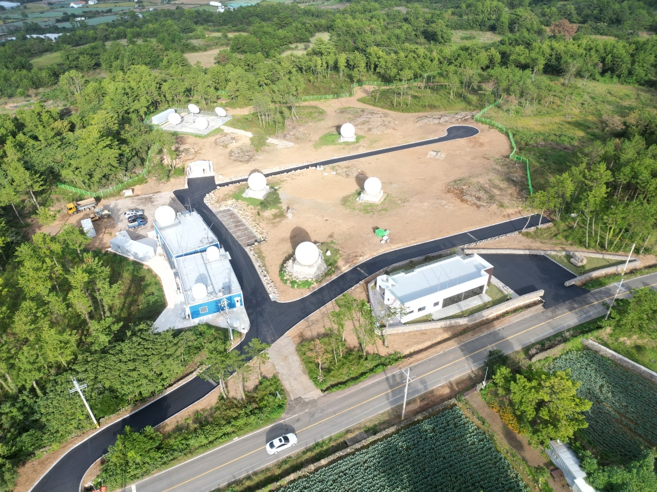 Contec's ground antenna site, Asis Space Park, on Jeju Island (Contec)