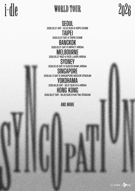 I-dle announces tour plans for 2026